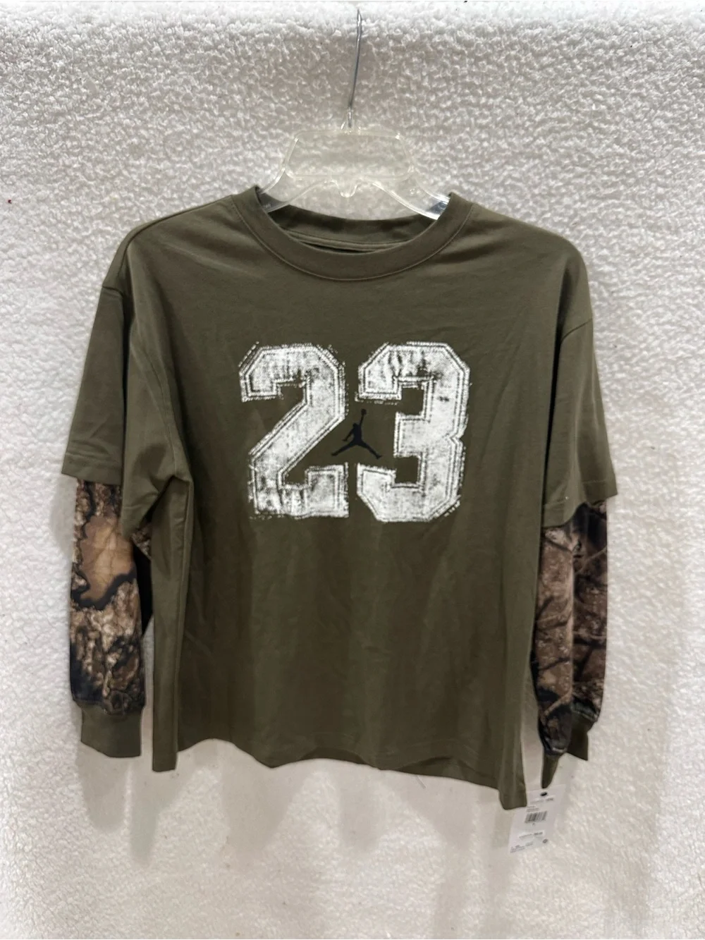 Boy’s Nike Jordan Olive Long-Sleeve Tee